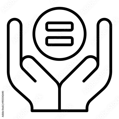 Equality Human Rights Line Icon