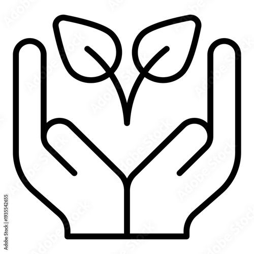 Environmental Rights Human Rights Line Icon