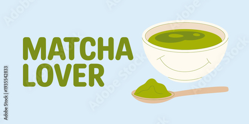 Matcha tea bowl and spoon