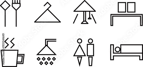 House Sign 家用サインアイコン / Interior Icon Set