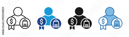 Winner Badge icon set multiple style collection