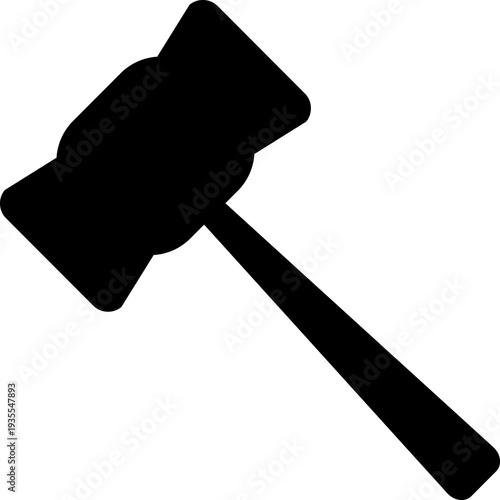 Judge Gavel Silhouette Closeup.
