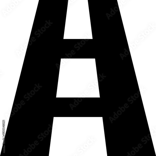 Black and White Ladder Silhouette.