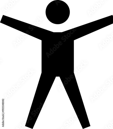 Silhouette of a Man Standing.