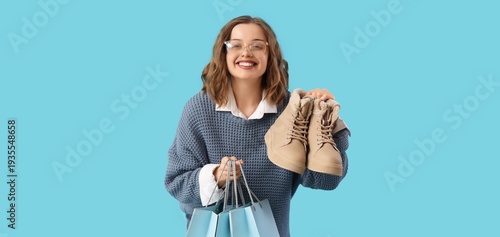 Stylish young woman with wi...