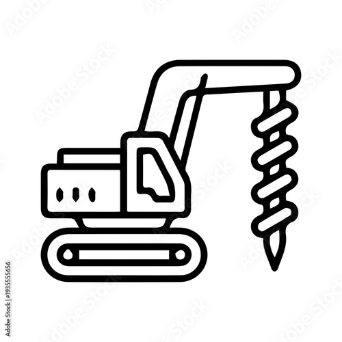 Heavy Drilling Rig Icon