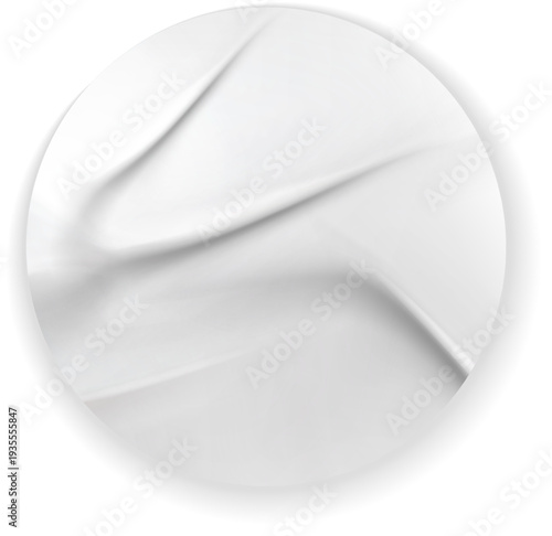 Glued Wrinkled Label