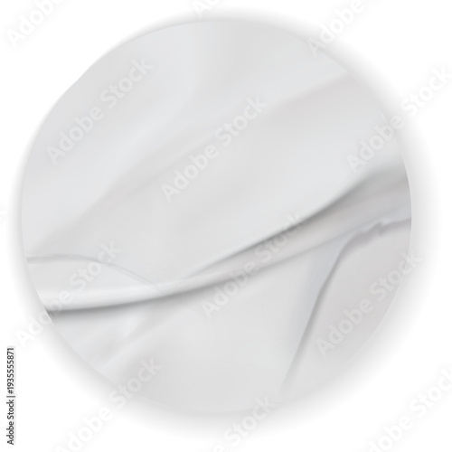 Wrinkled Circle Label