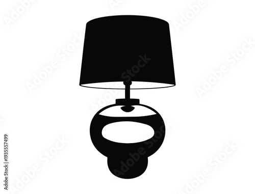 Silhouette of an elegant light fixture for modern home interiors