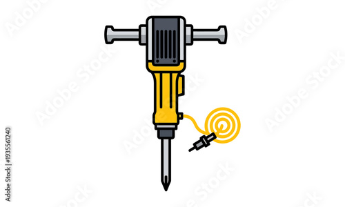 Pneumatic Jackhammer Tool for Road and Concrete Demolition