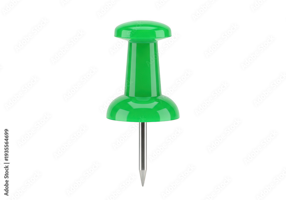 custom made wallpaper toronto digitalA vibrant green push pin standing upright against a white background isolated on transparent background