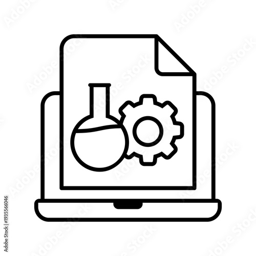 Physics icon vector. Chemistry Illustration sign. Science symbol or logo.