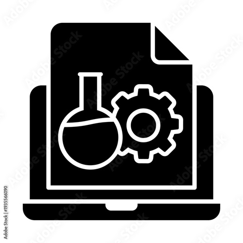 Physics icon vector. Chemistry Illustration sign. Science symbol or logo.