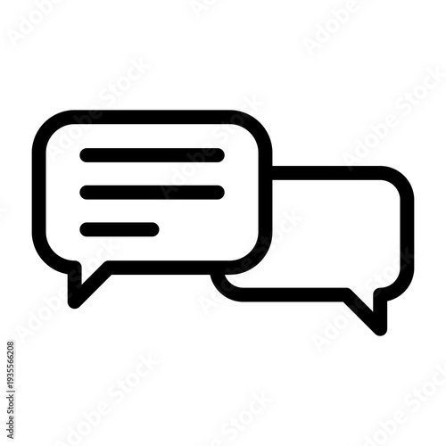 Speech bubble vector icon. Chat Illustration sign. Correspondence symbol. text logo.