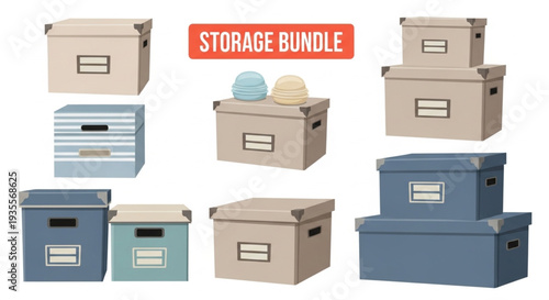 Storage Boxes and Containers Collection.