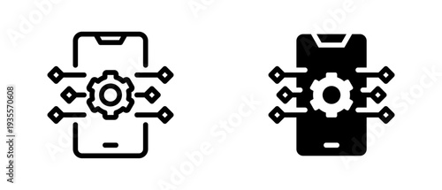 Anchor icon set with style outline and solid. vector simple elements for design and presentation.