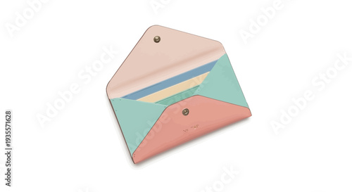 Colorful Card Holder with Pastel Hues.