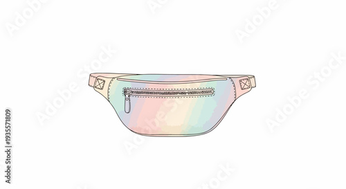 Holographic Waist Bag Fashion Accessory.