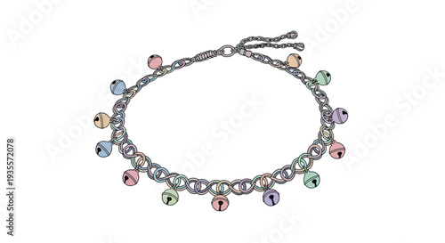 Colorful Gemstone Station Bracelet with Silver Chain.