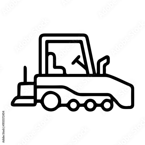 Road construction heavy machine