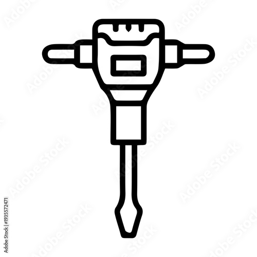 Jackhammer tool icon