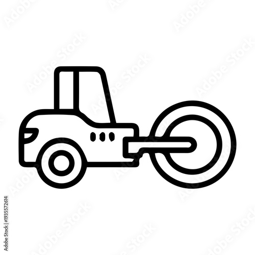 Road Roller Machine Icon
