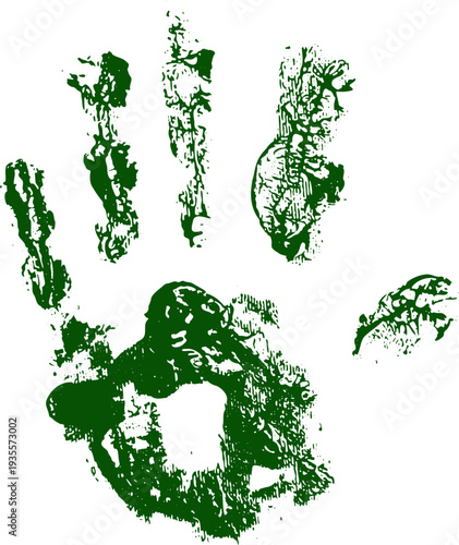 Textured Hand Imprint