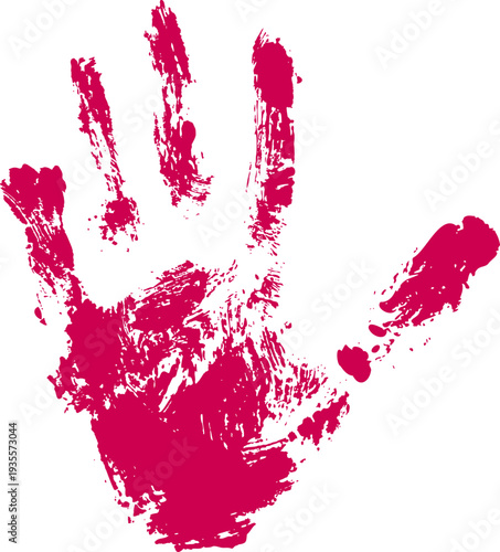 Realistic Palm Print