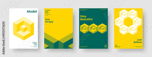 Isolated Report Design. Creative Flyer Layout. Geometric Book Cover Template. Poster. Business Presentation. Brochure. Banner. Background. Journal. Newsletter. Handbill. Catalog. Leaflet