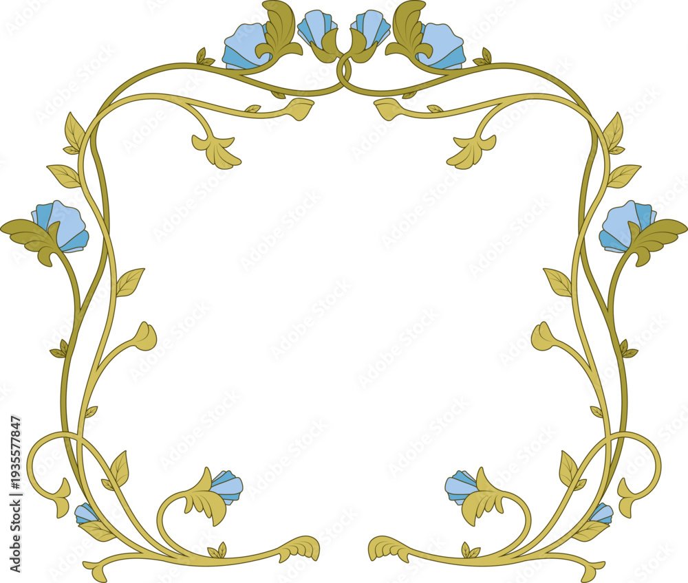Fototapeta premium Botanical Border