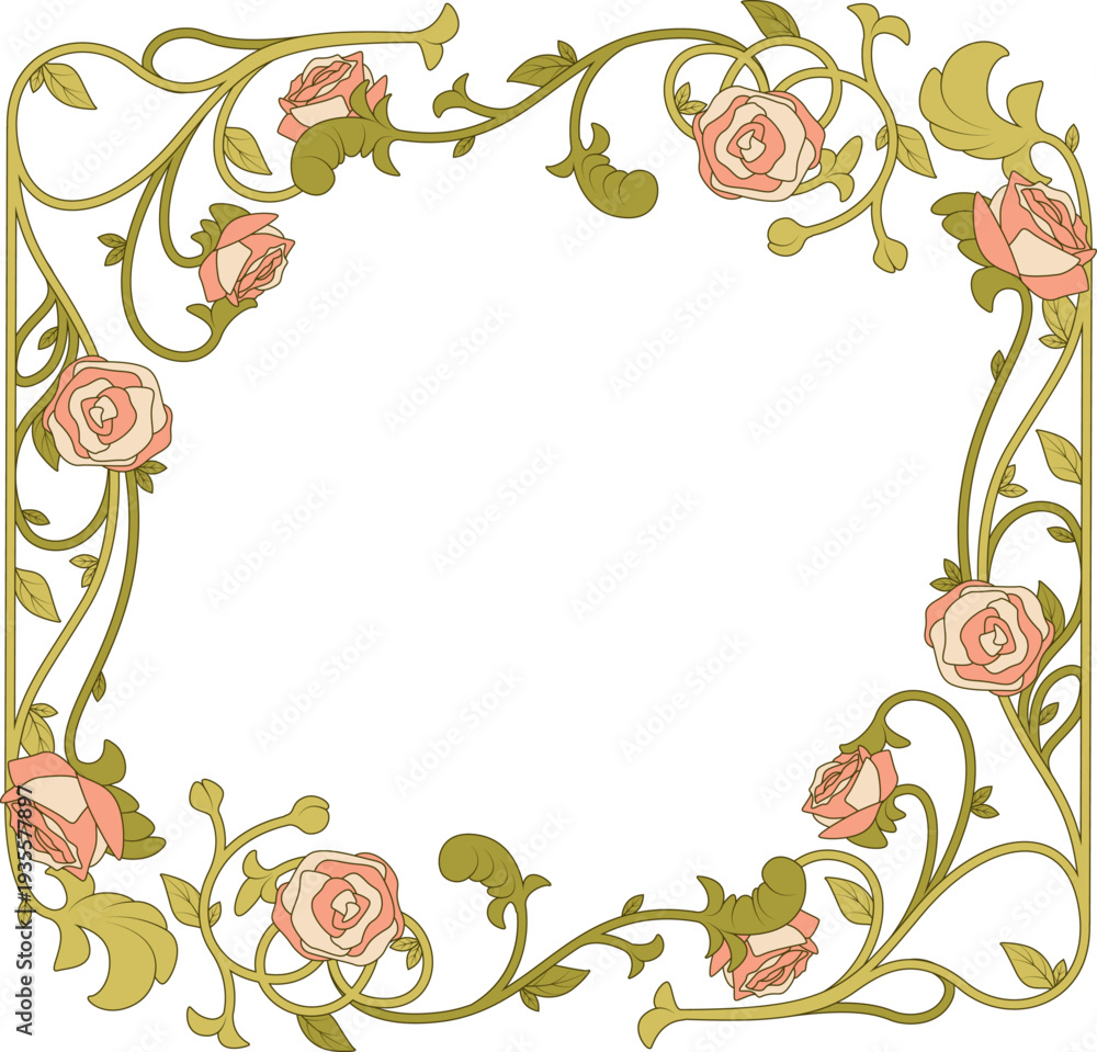 Fototapeta premium Flourish Frame