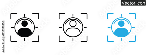 Versatile user profile icons for digital and print applications