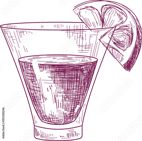 Shot Glass with Lime