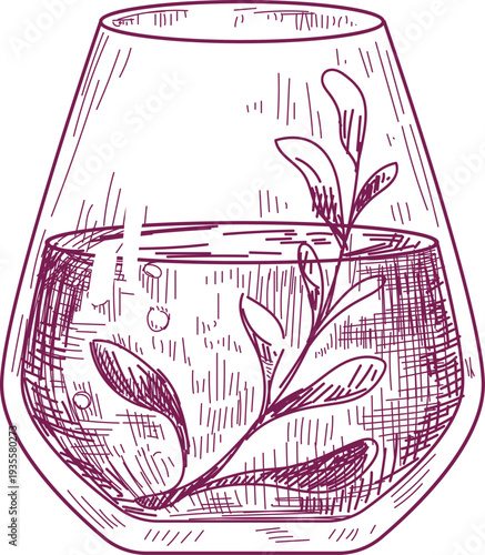 Herbal Garnish Drink