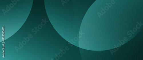 Elegant Dark Green Abstract Circle Background. A sophisticated vector illustration featuring deep emerald green overlapping circular arcs and smooth gradients.
