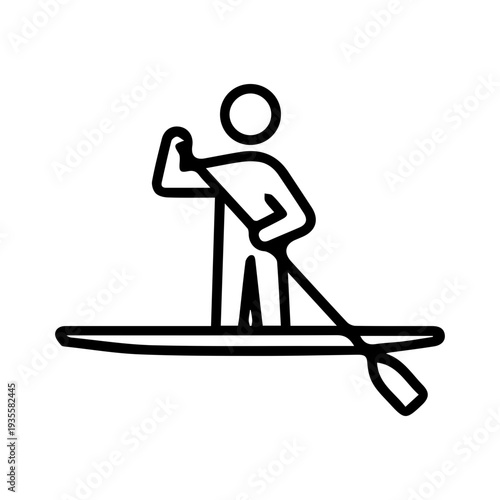 Person paddleboarding water sport
