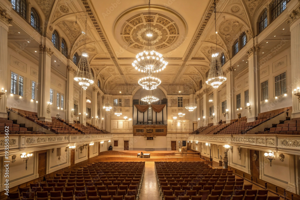 Obraz premium interior of grand concert hall 