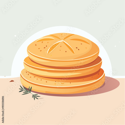 Vibrant cartoon waterfall illustration featuring crystal-clear cascading water, lush green foliage, and natural rocks in a serene outdoor landscape