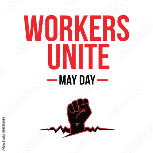 Workers unite on May Day with raised fist in solidarity