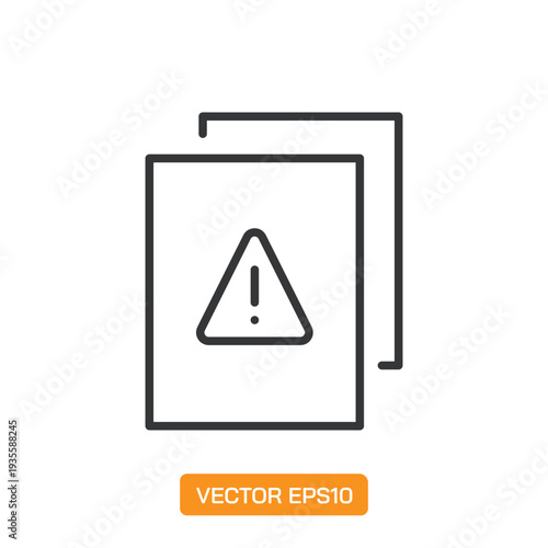 Document line icons- Mini collection and editable stroke series icon