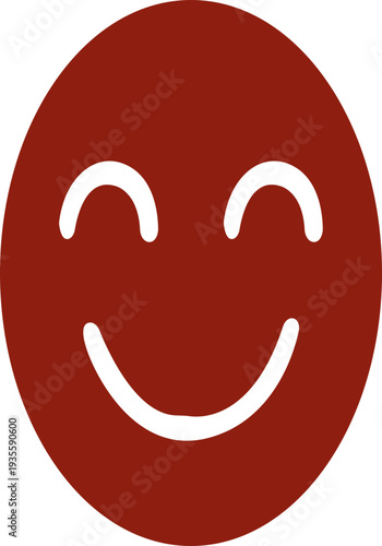 Smiley face icon.Happy smiley face or emoticon line art icon for apps and websites,Emoticon icon Emoji social reactions icon, mood and satisfaction buttons, user feedback or rating scale.