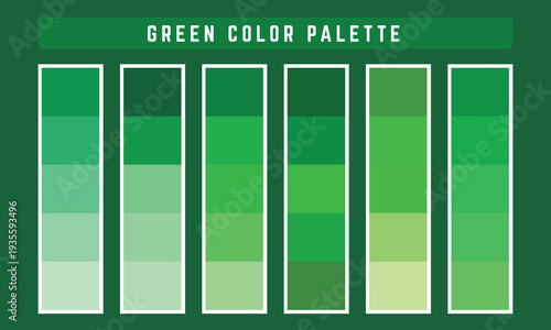 Green Vector Color Palette