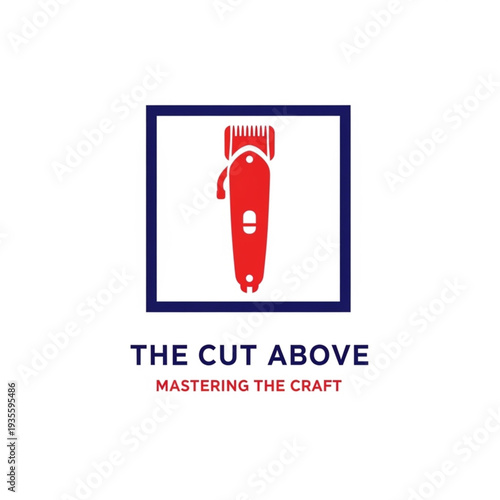 Barber Shop Logo with Hair Clipper and Professional Slogan.