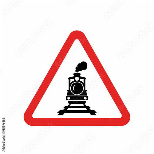 Red Triangle with Camera Icon Inside.