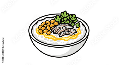 Delicious Bowl of Traditional Asian Ramen Noodles with Vegetables and Broth, Perfect for Culinary Recipes and Food Advertising