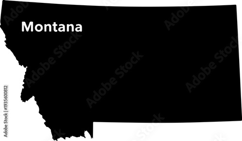 Outline of Montana, USA, with its name