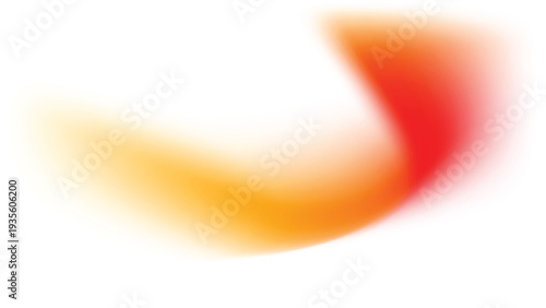 Orange Yellow Gradient Background, Abstract Orange Wave Gradient Isolated on White Banner