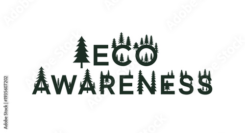 Eco awareness vector logo