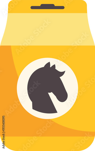 Horse feed bag providing nutrition for equestrian animals