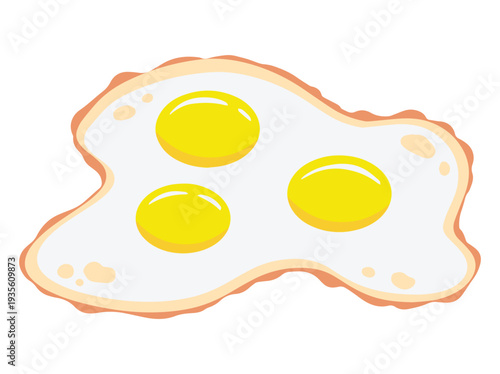 Fry Fried Egg Illustration